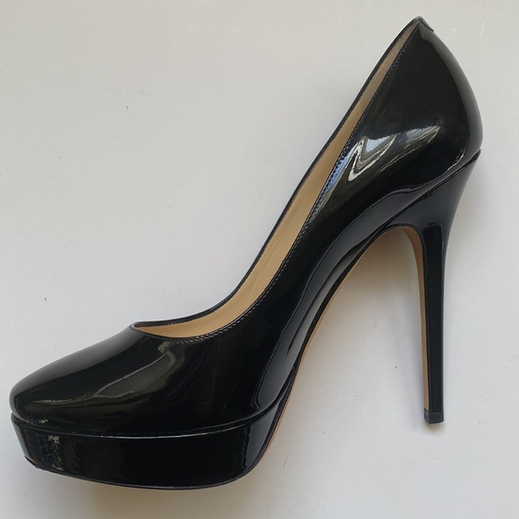 Jimmy Choo Black Patent Platform Pumps - Picture 9 of 16